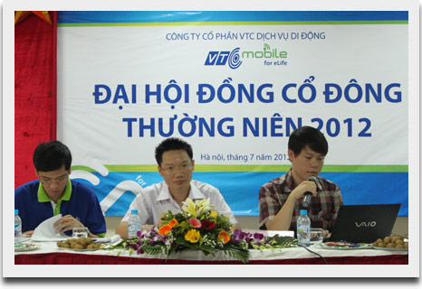 Dai hoi dong co dong thuong nien 2012 VTC Mobile